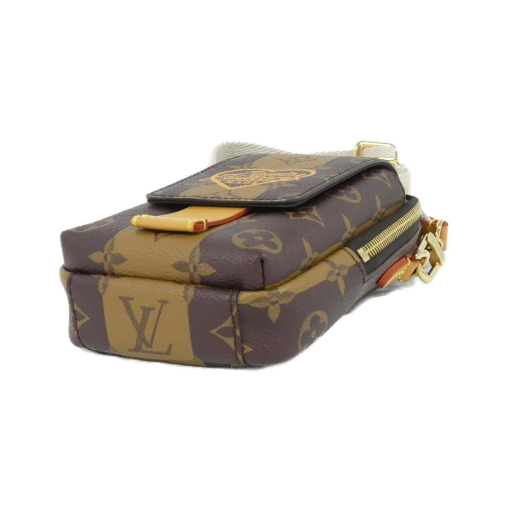Louis Vuitton Brown Coated Canvas Shoulder Bag