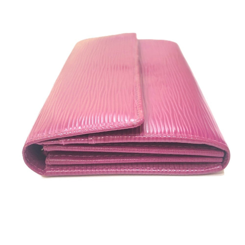 Louis Vuitton Epi Fuchsia Purple Epi Leather Long Wallet