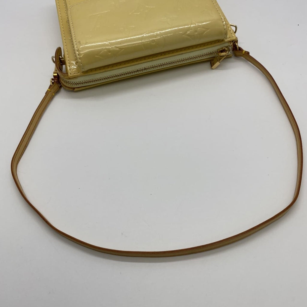 Louis Vuitton Yellow Monogram Vernis Pochette Shoulder Bag