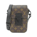 Louis Vuitton Black Marron Coated Canvas Shoulder Bag