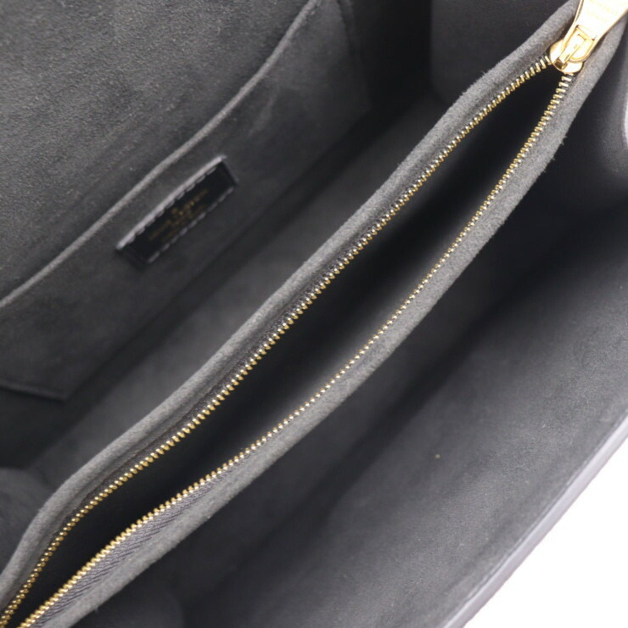 Louis Vuitton Black Leather Pochette Shoulder Bag