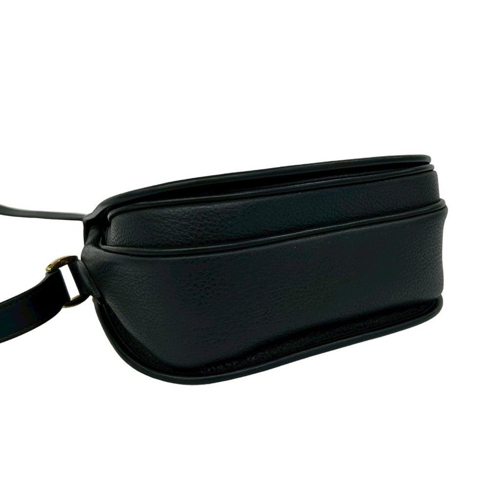 Gucci Black Leather Pochette Shoulder Bag (Pre-Owned)