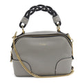 Chloé Gray Leather Handbag (Pre-Owned)