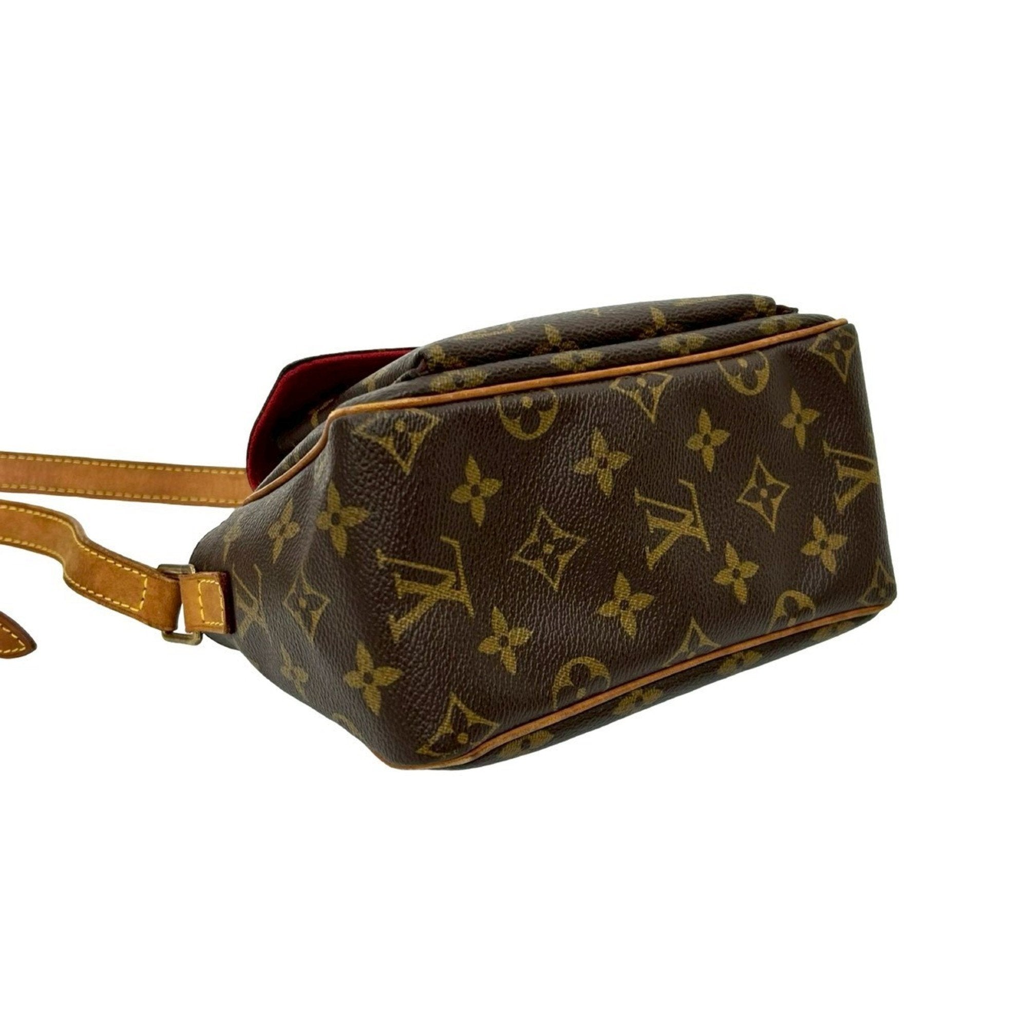 Louis Vuitton Brown Leather Pvc Pochette Shoulder Bag