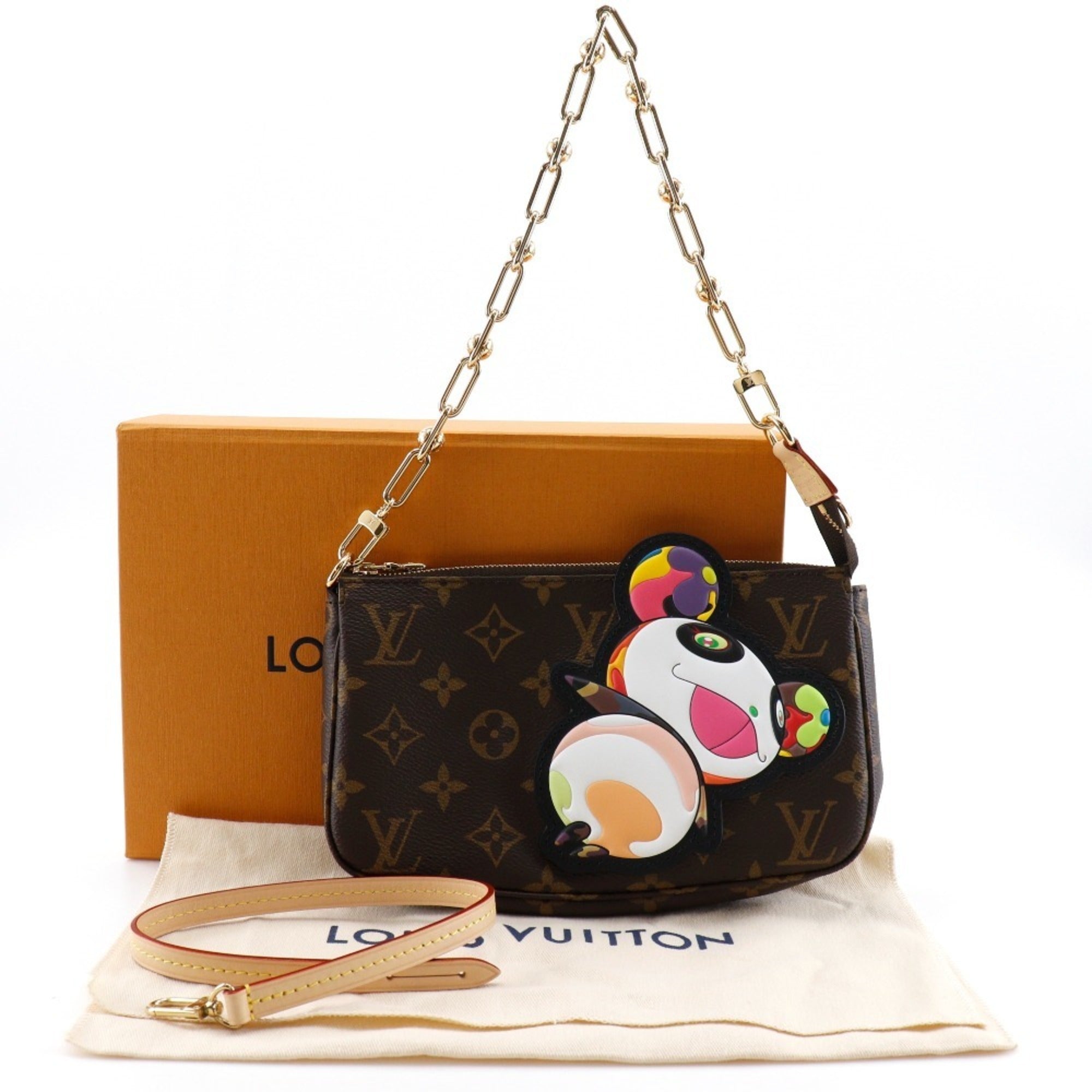 Louis Vuitton Brown Monogram Canvas Pochette Shoulder Bag