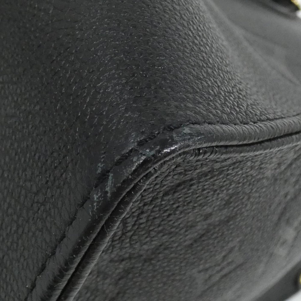 Louis Vuitton Black Leather Handbag