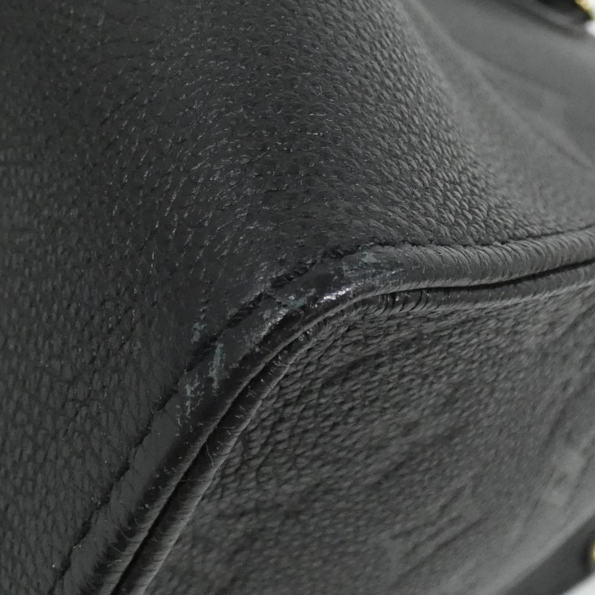 Louis Vuitton Black Leather Handbag