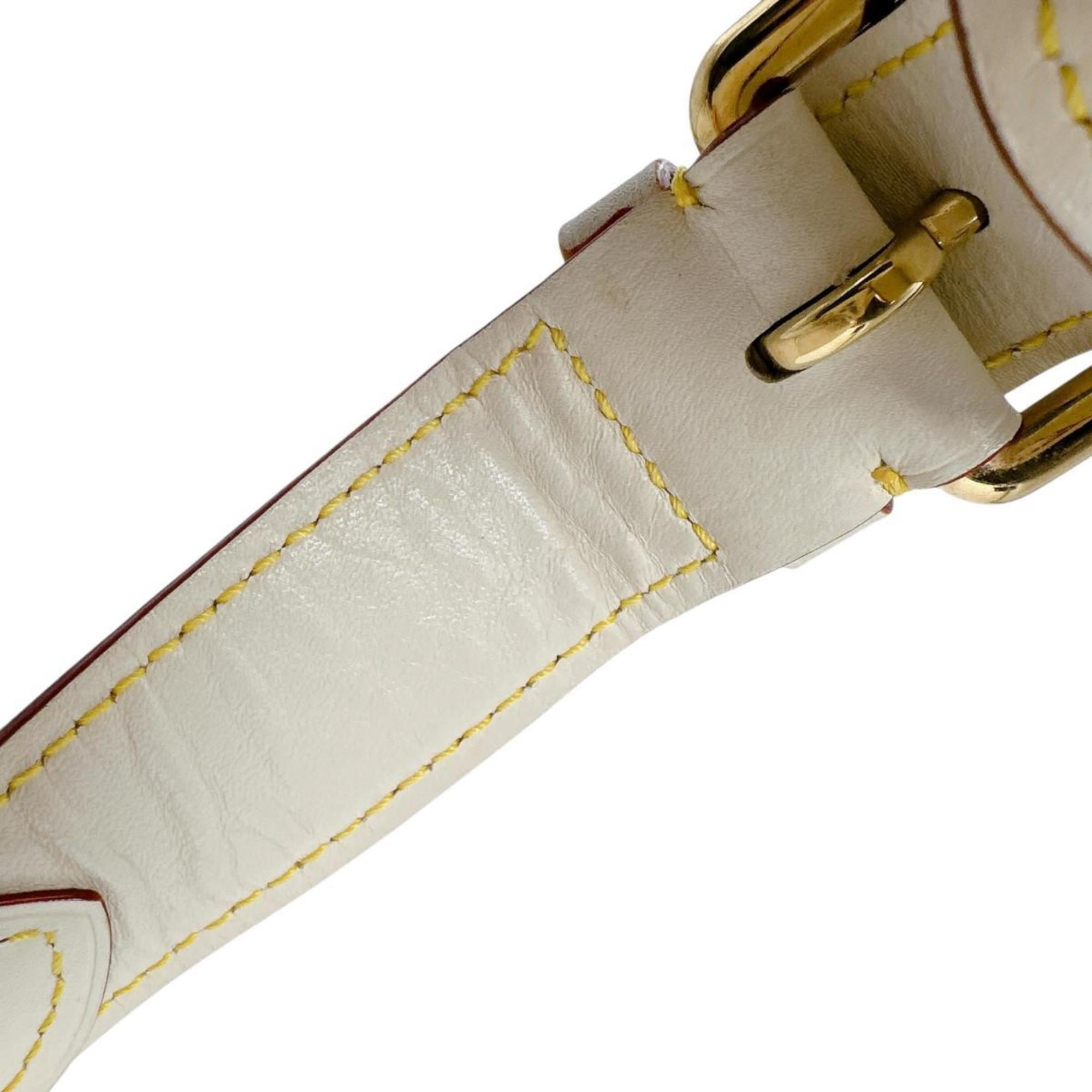 Louis Vuitton Blanc Leather Shoulder Bag