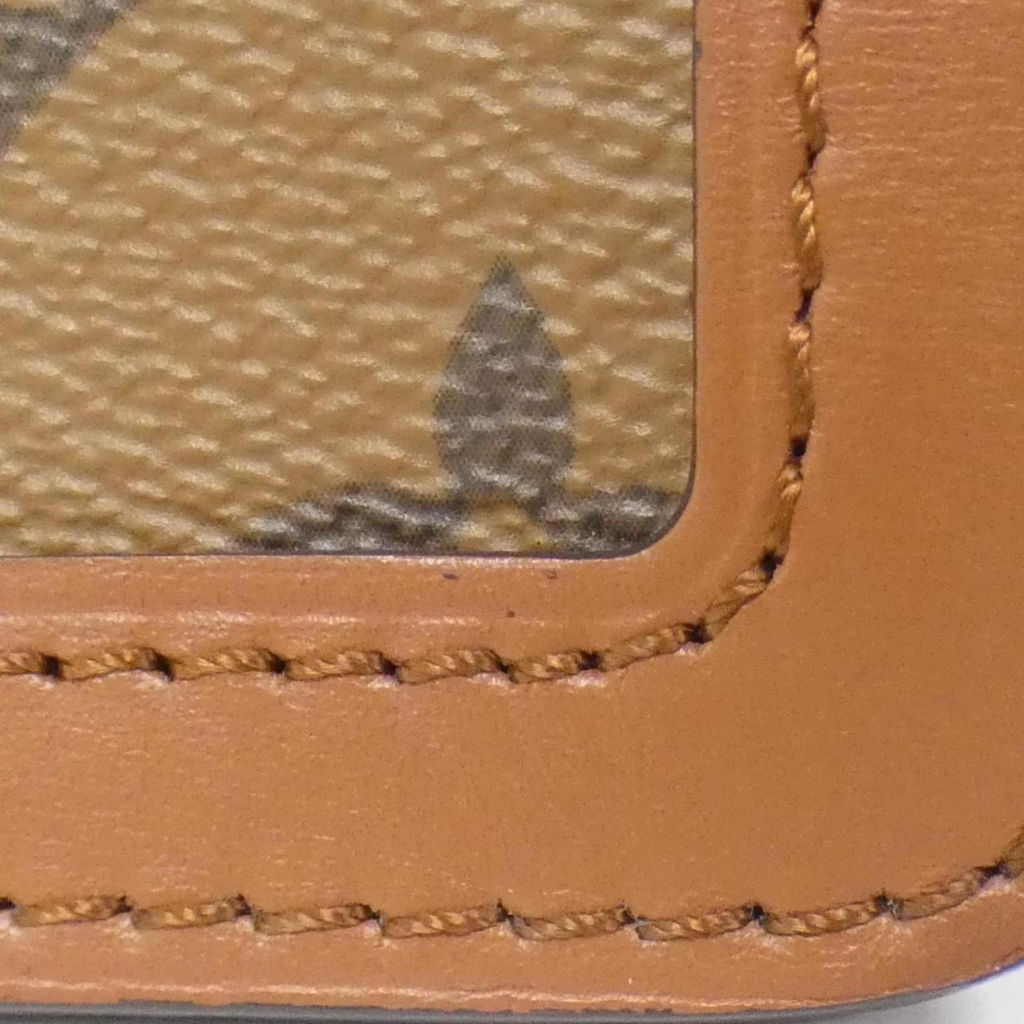 Louis Vuitton Brown Coated Canvas Shoulder Bag