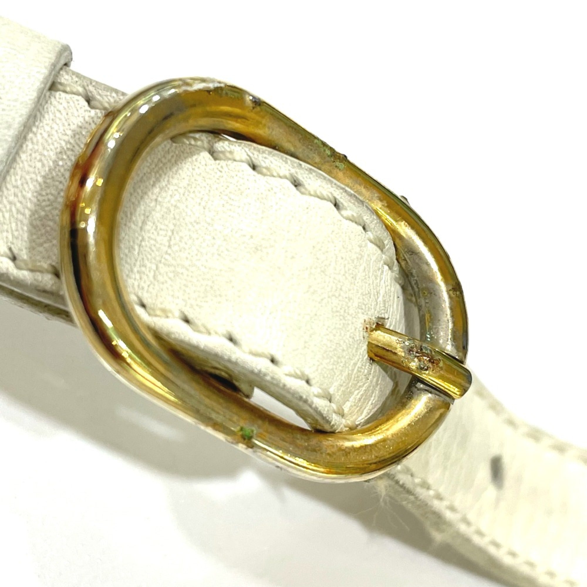 Celine White Leather Shoulder Bag