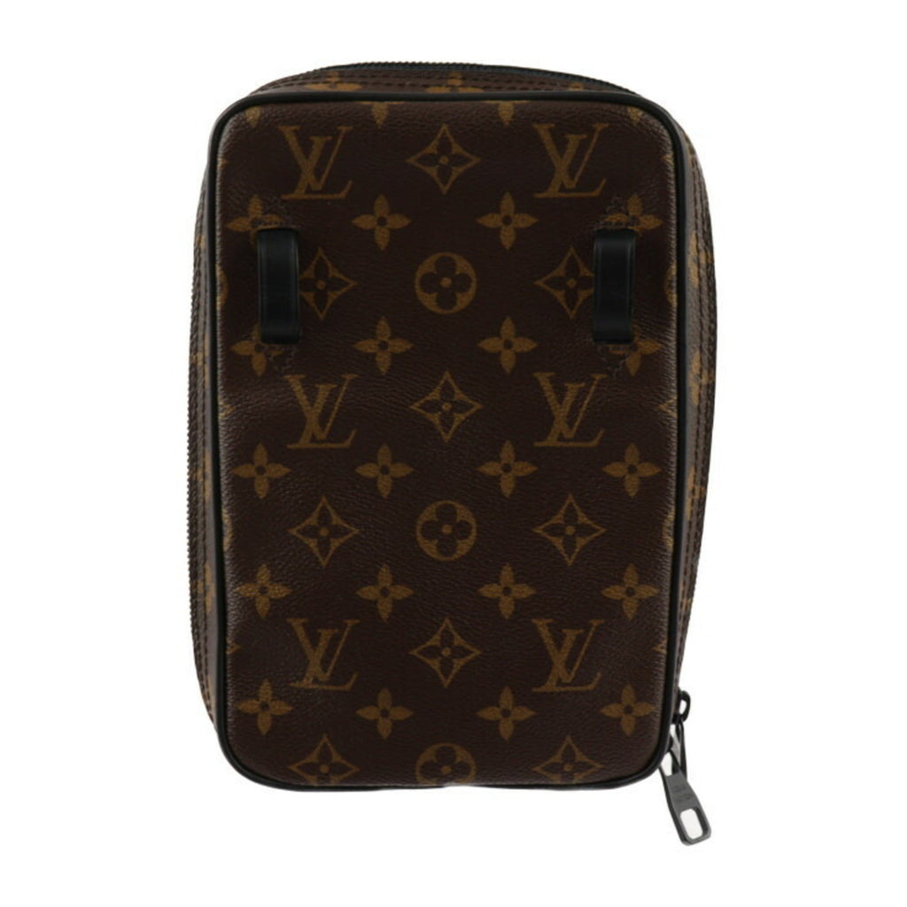 Louis Vuitton Black Brown Monogram Monogram Leather Shoulder Bag Sling Bag