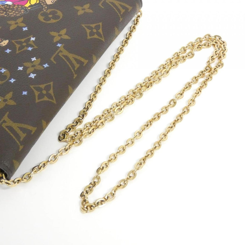 Louis Vuitton Monogram Marron Coated Canvas Handbag Pochette