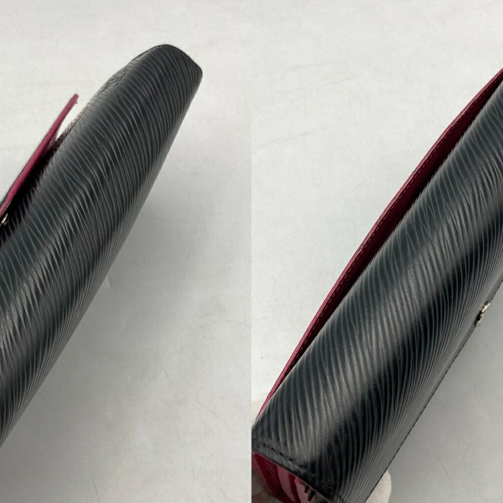 Louis Vuitton Black Leather Long Wallet