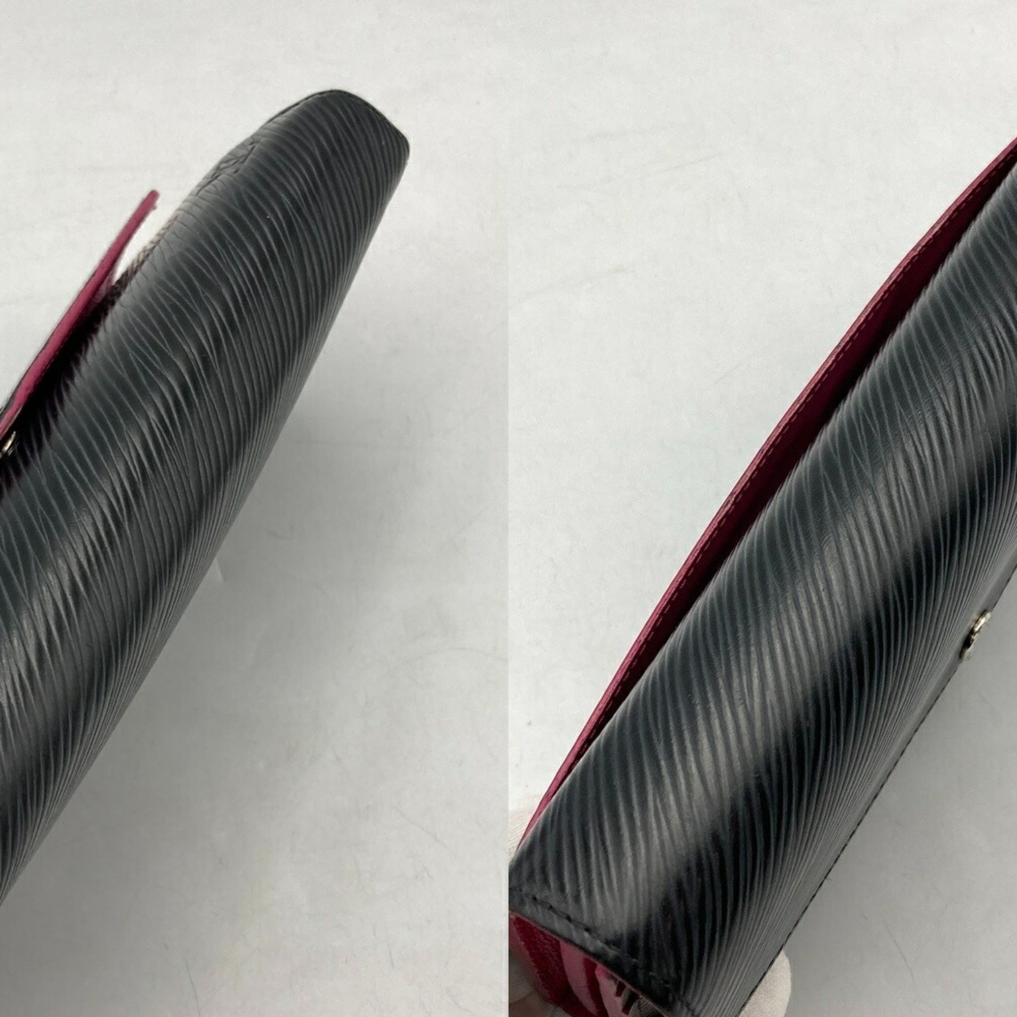 Louis Vuitton Black Leather Long Wallet