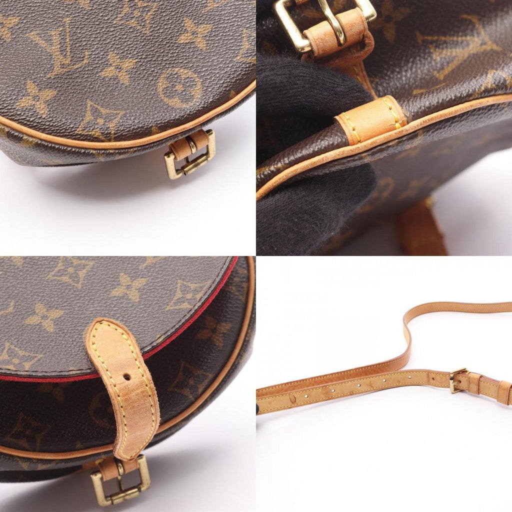 Louis Vuitton Brown Pvc Coated Canvas Leather Shoulder Bag