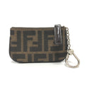 Fendi Brown Cloth Coin Purse/Coin Case