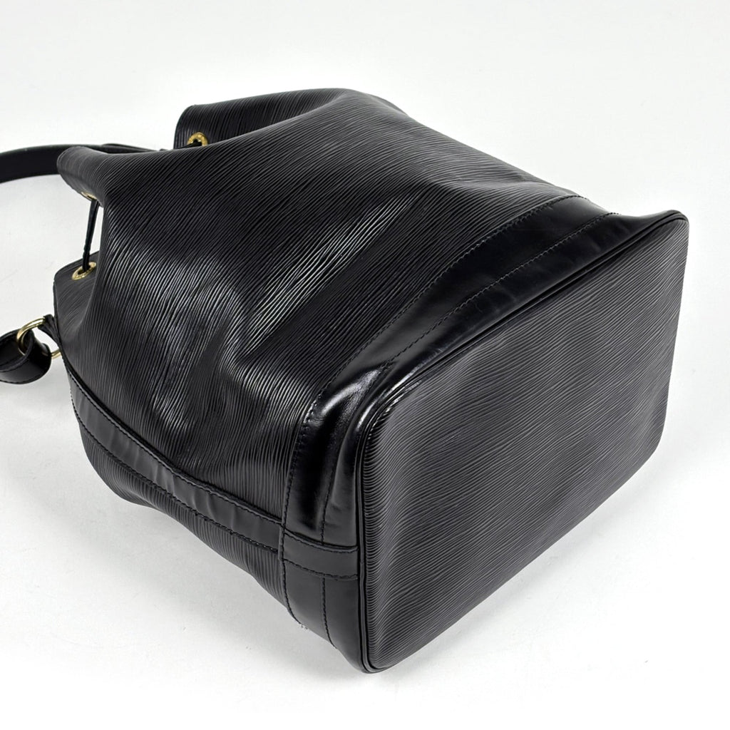 Louis Vuitton Black Noir Epi Leather Shoulder Bag