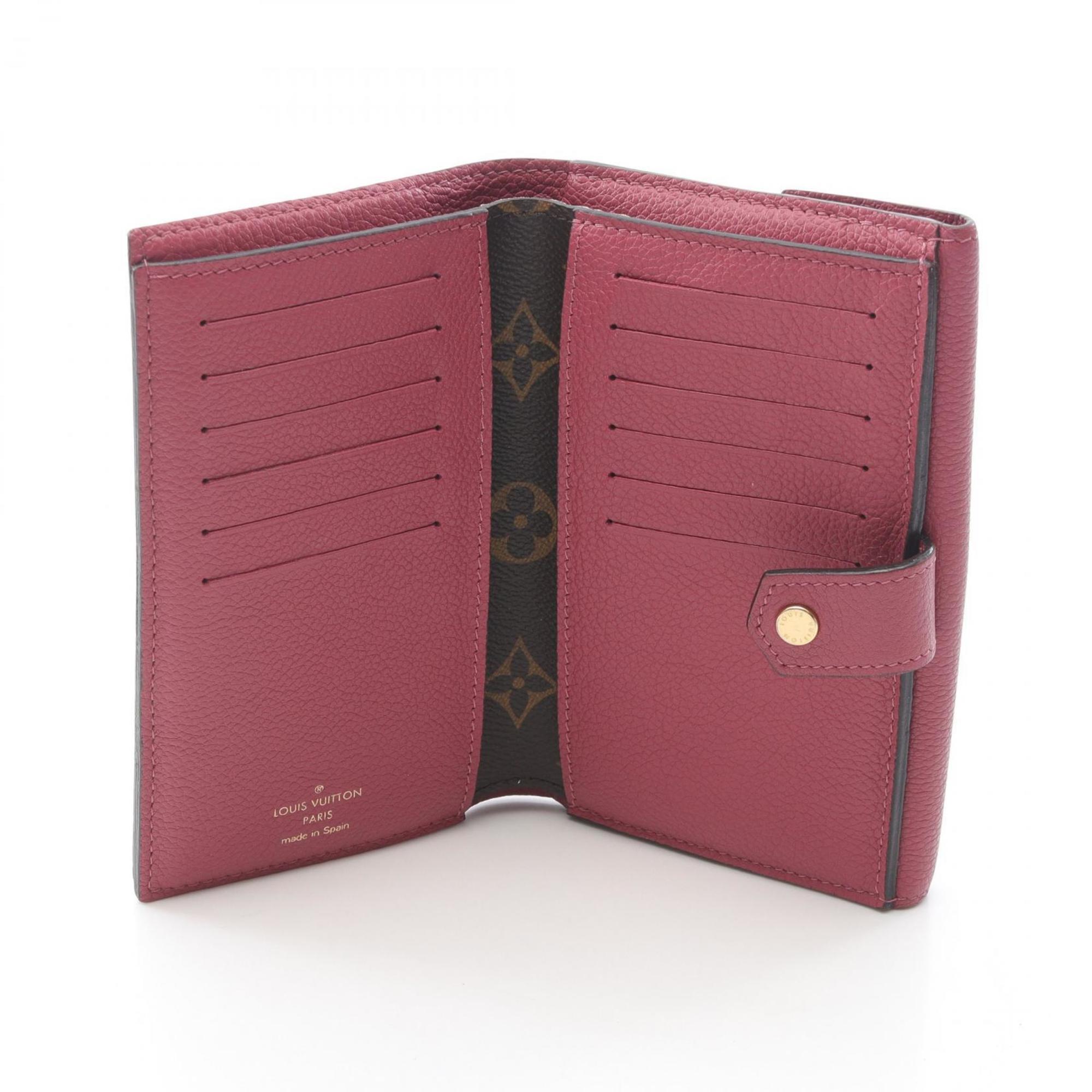 Louis Vuitton Brown Pink Pvc Leather Wallet