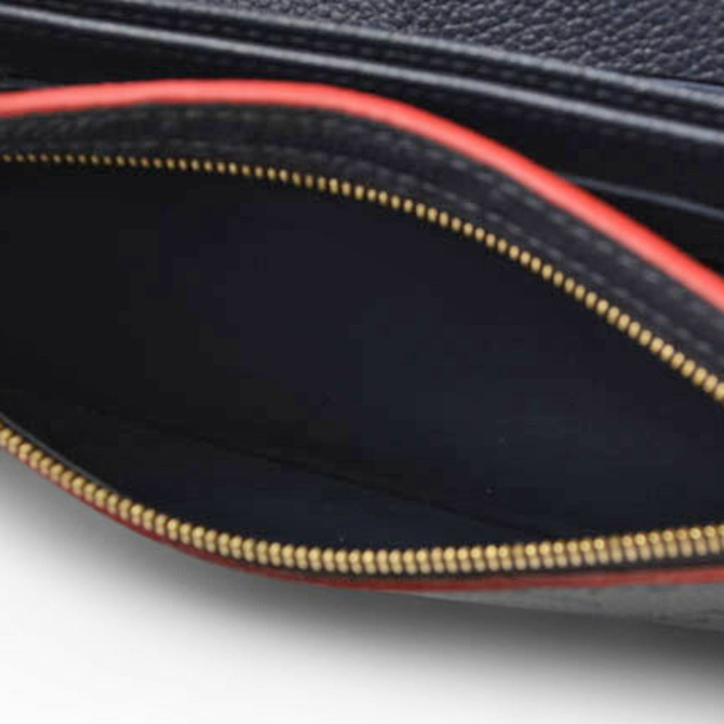 Louis Vuitton Marine Rouge Monogram Monogram Empreinte Long Wallet (Tri-Fold)