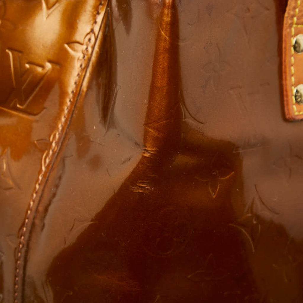 Louis Vuitton Bronze Brown Monogram Patent Leather Tote Bag