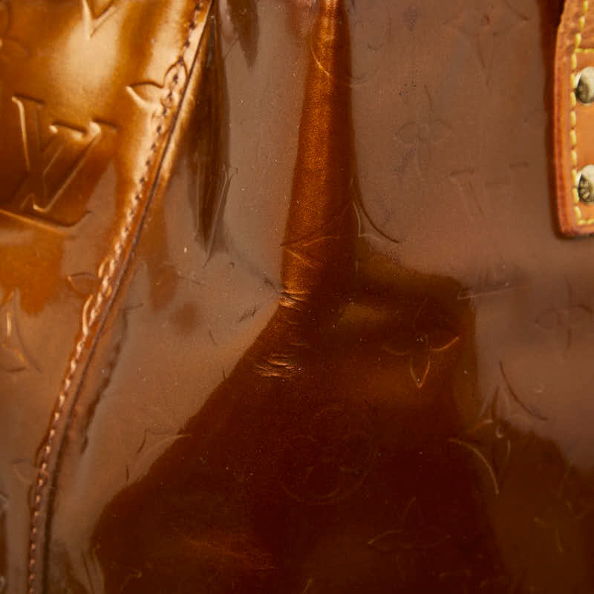 Louis Vuitton Bronze Brown Monogram Patent Leather Tote Bag