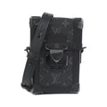 Louis Vuitton Black Coated Canvas Shoulder Bag