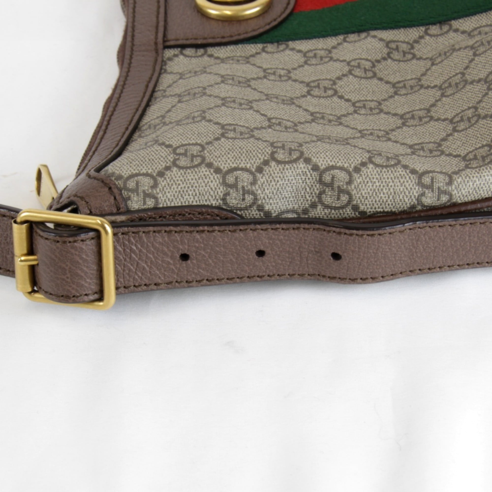 Gucci Ophidia Brown Gg Supreme Shoulder Bag (Pre-Owned)