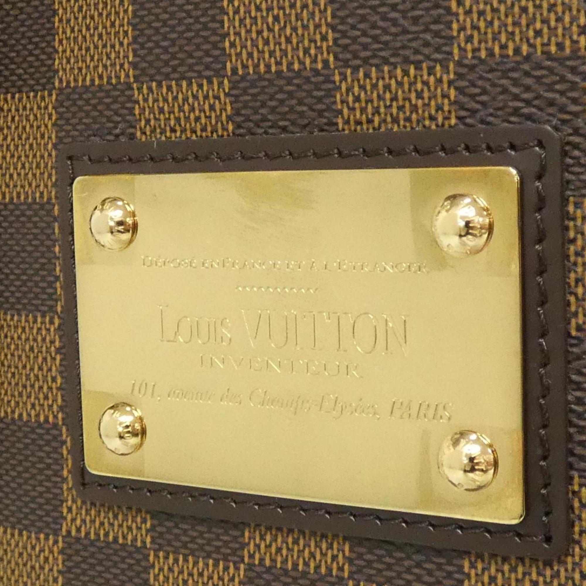 Louis Vuitton Brown Coated Canvas Handbag