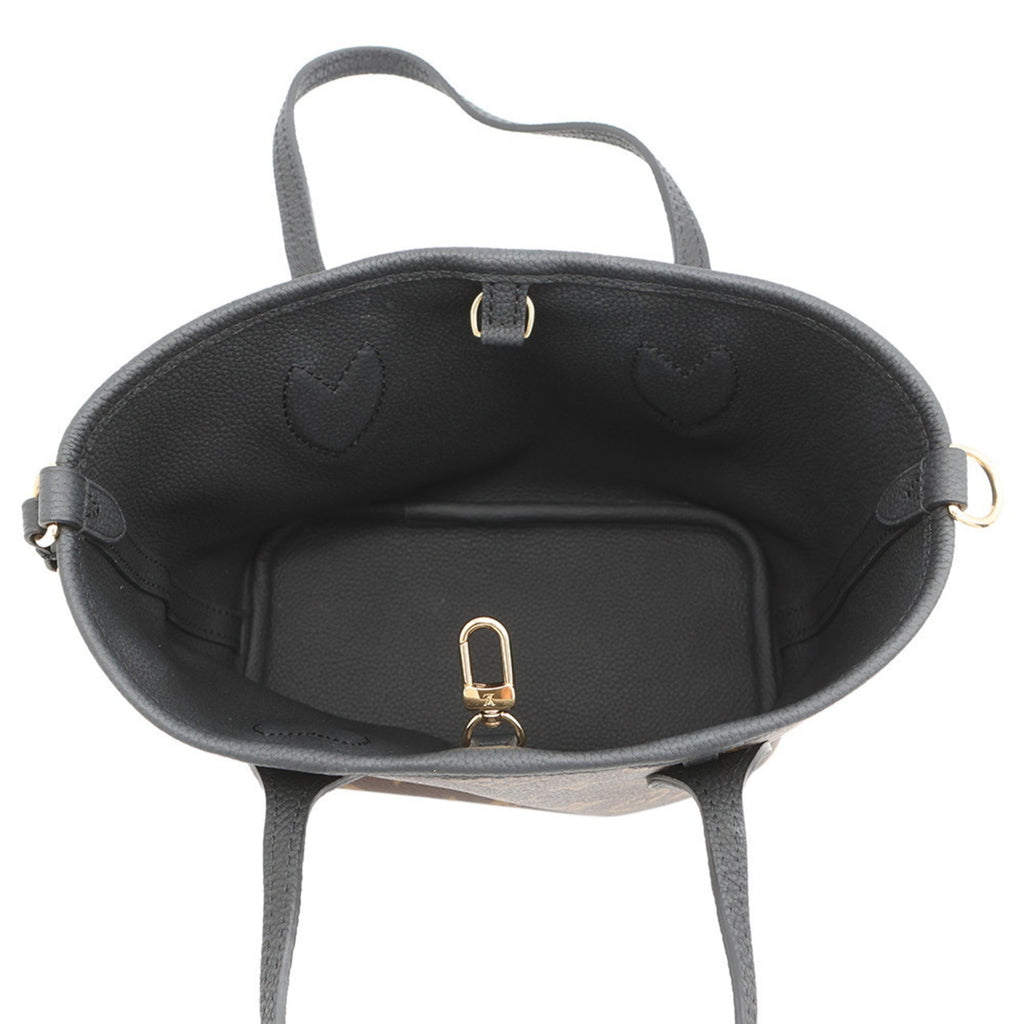 Louis Vuitton Noir Monogram Leather Tote Bag