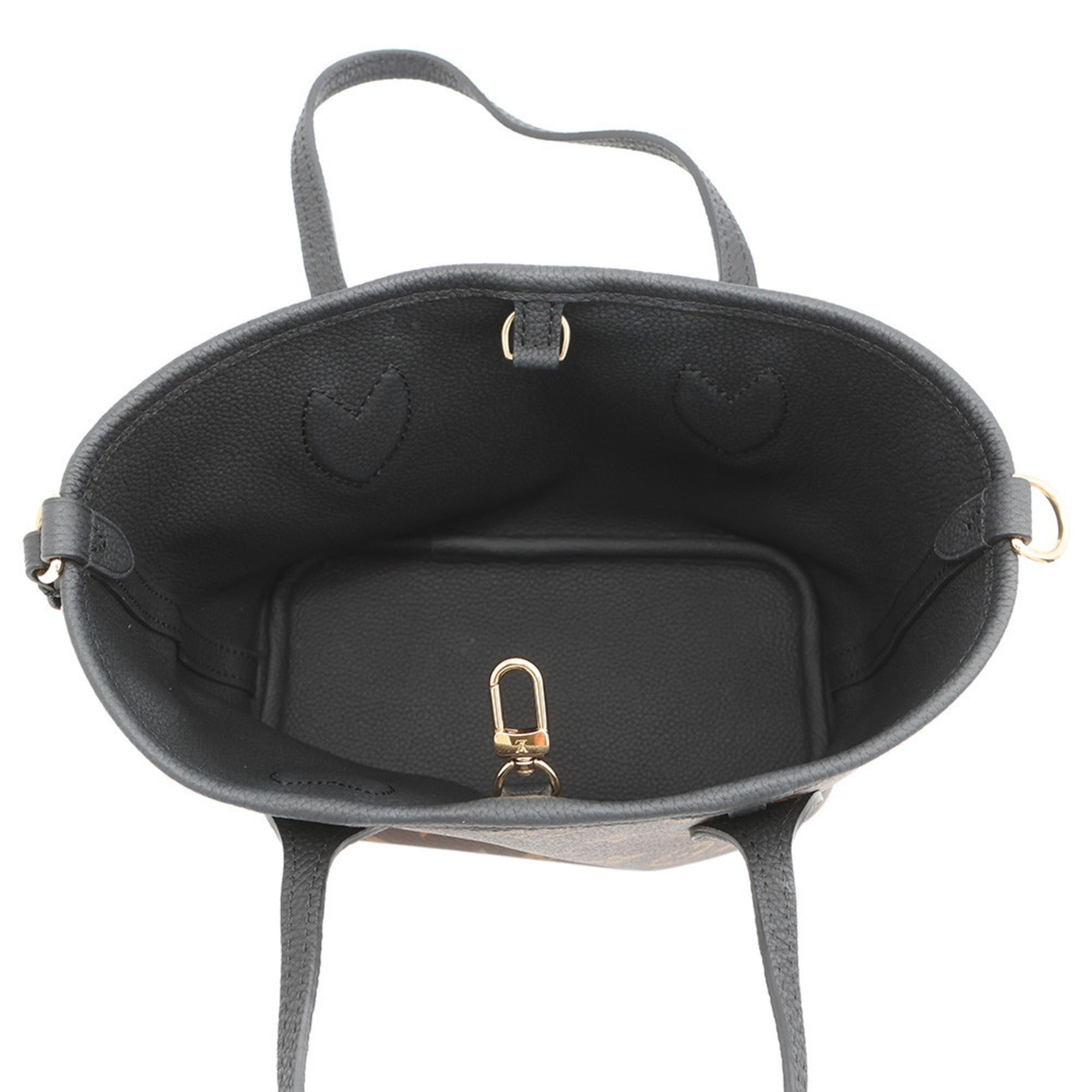 Louis Vuitton Noir Monogram Leather Tote Bag