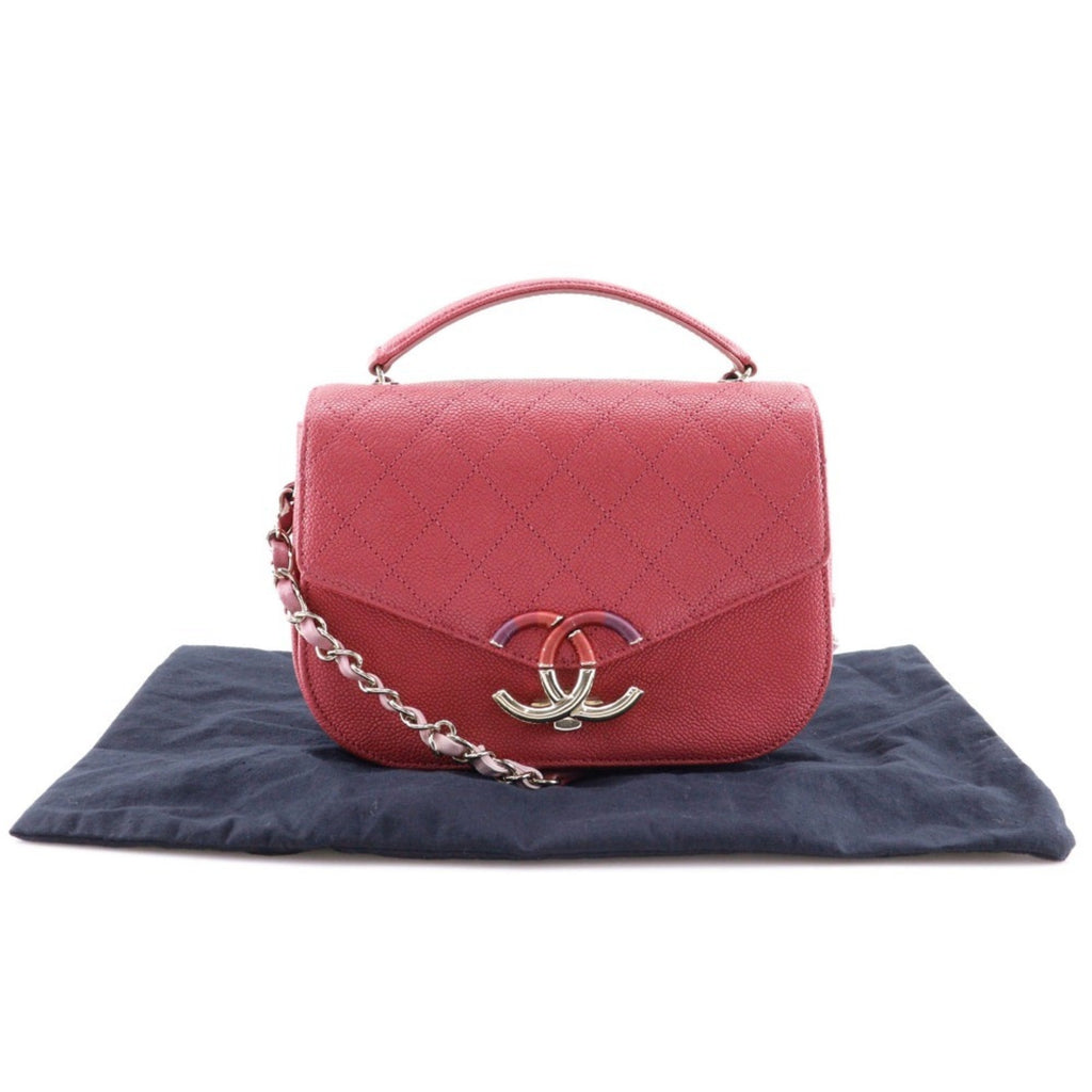 Chanel Pink Caviar Leather Handbag