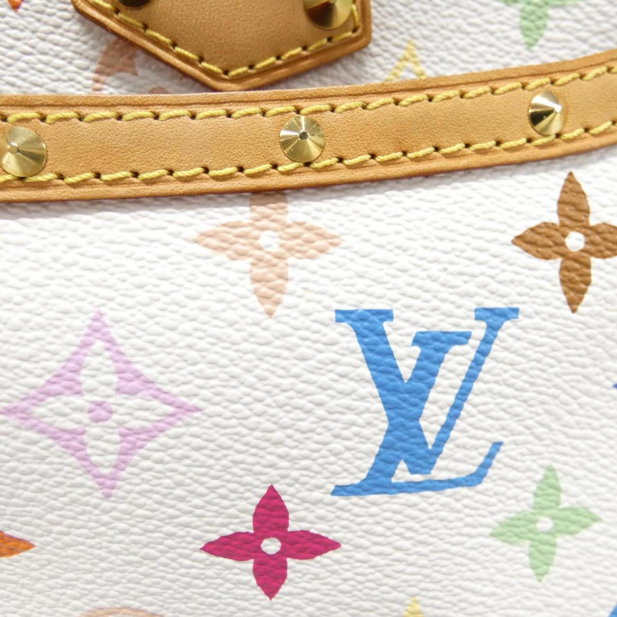 Louis Vuitton White Coated Canvas Handbag