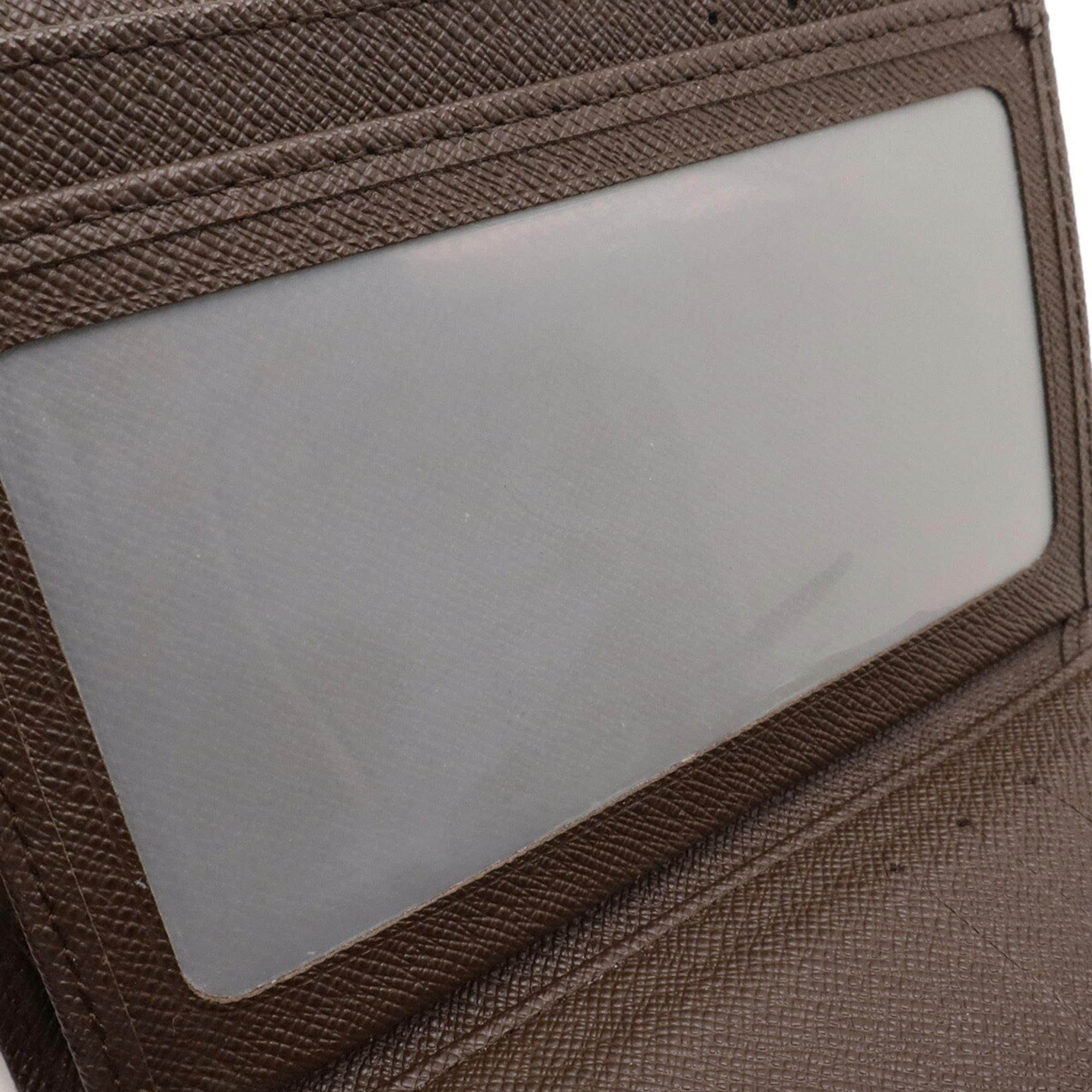 Louis Vuitton Brown Damier Canvas Pvc Damier Canvas Wallet (Tri-Fold)