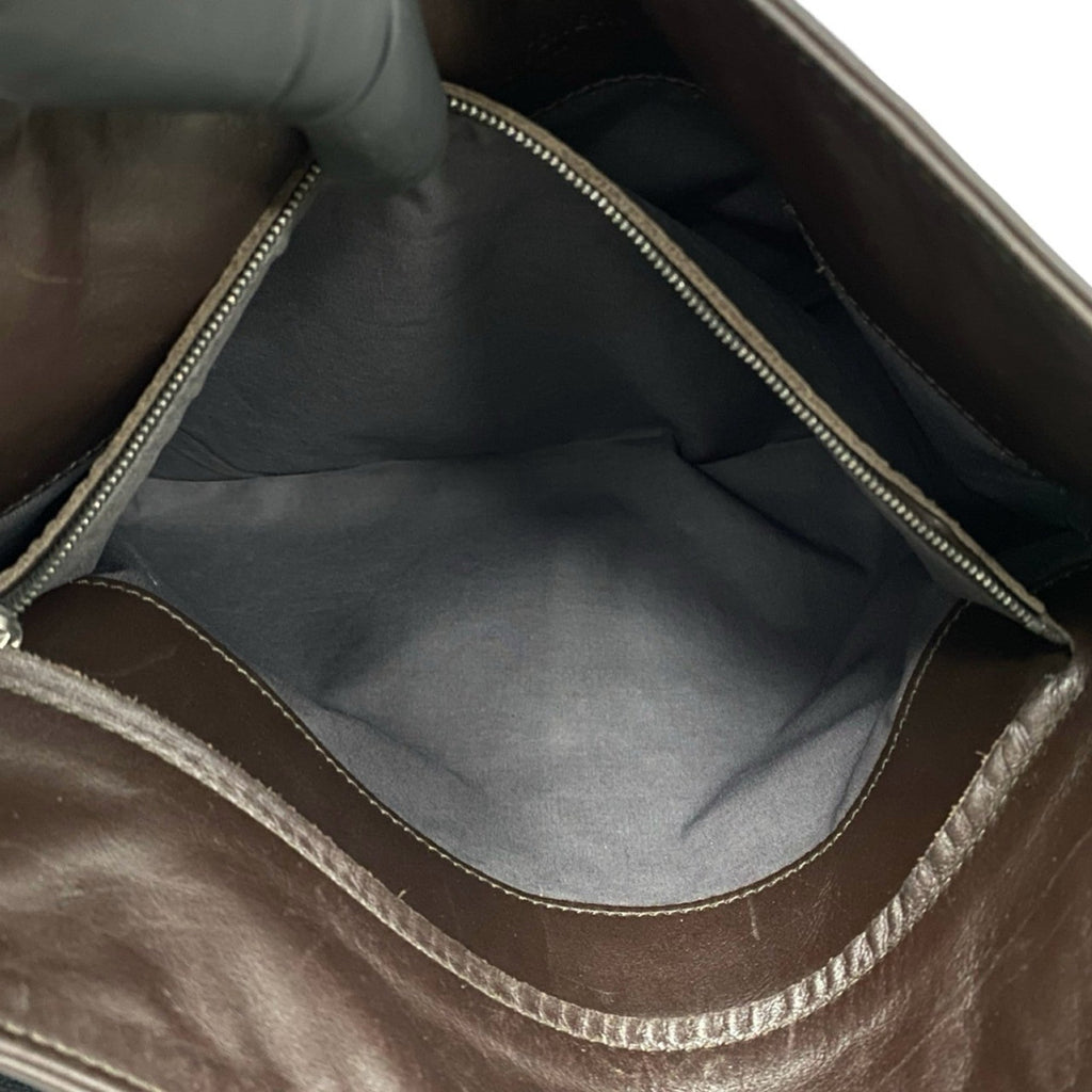 Bottega Veneta Brown Leather Pochette Shoulder Bag