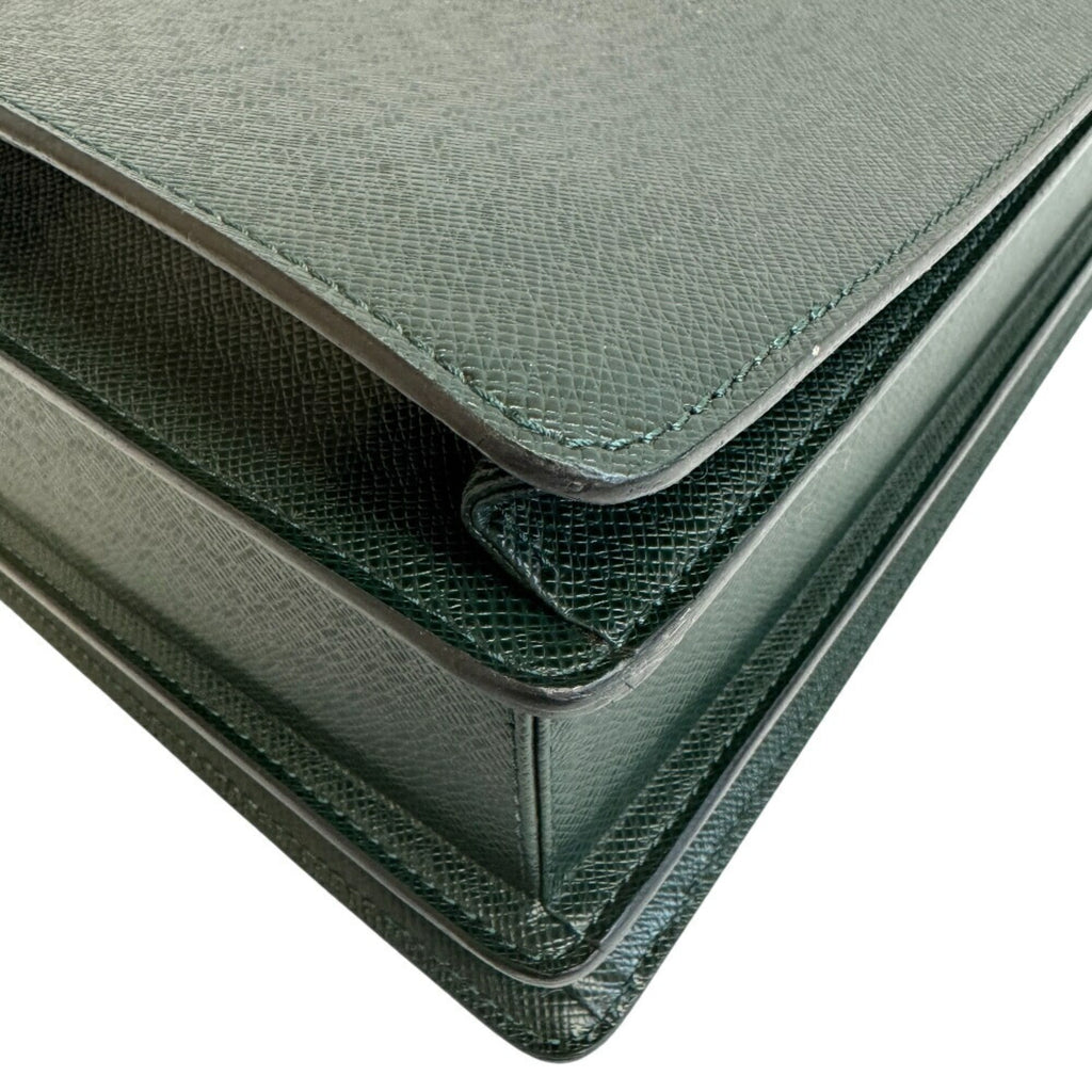 Louis Vuitton Taiga Green Taiga Leather Briefcase
