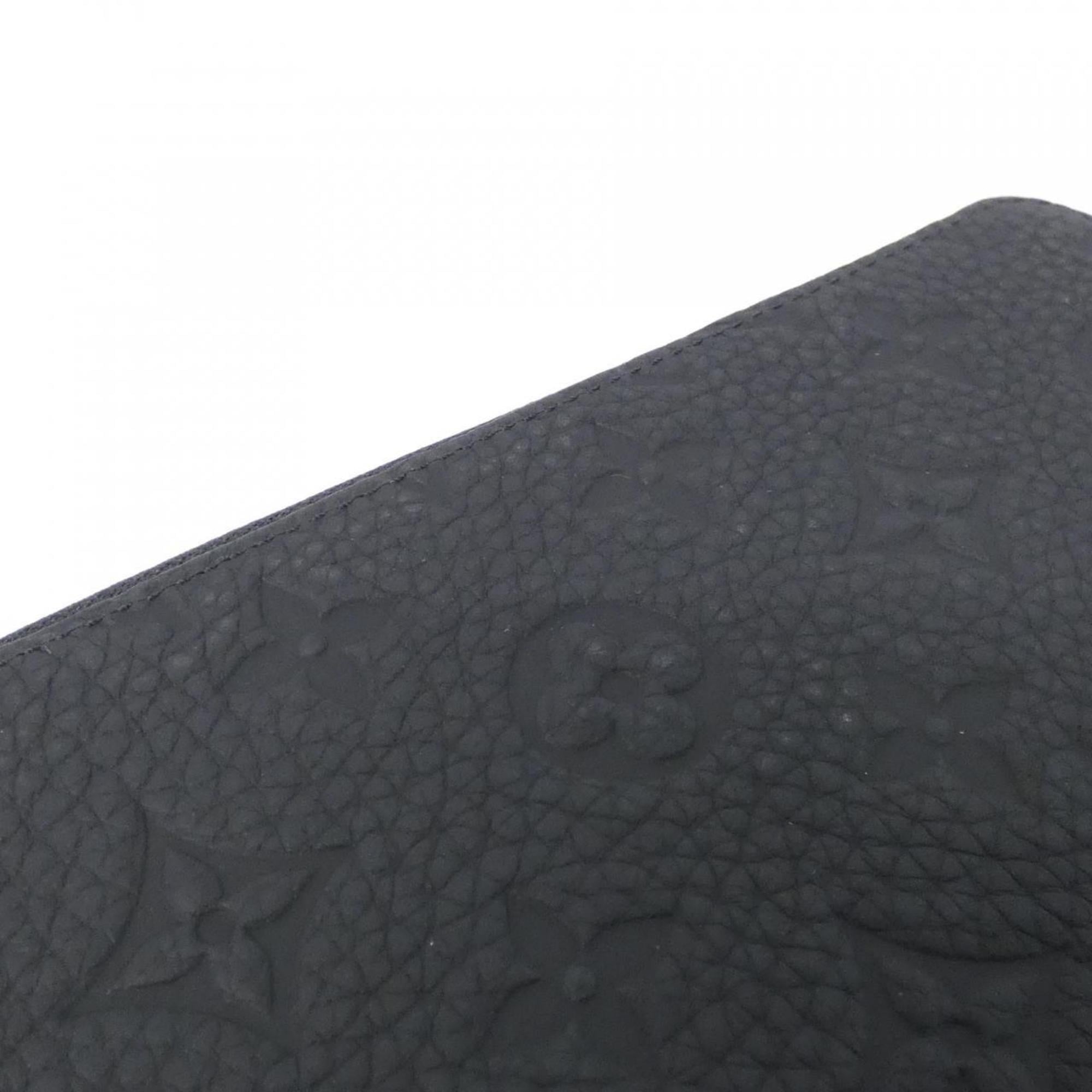 Louis Vuitton Black Leather Long Wallet