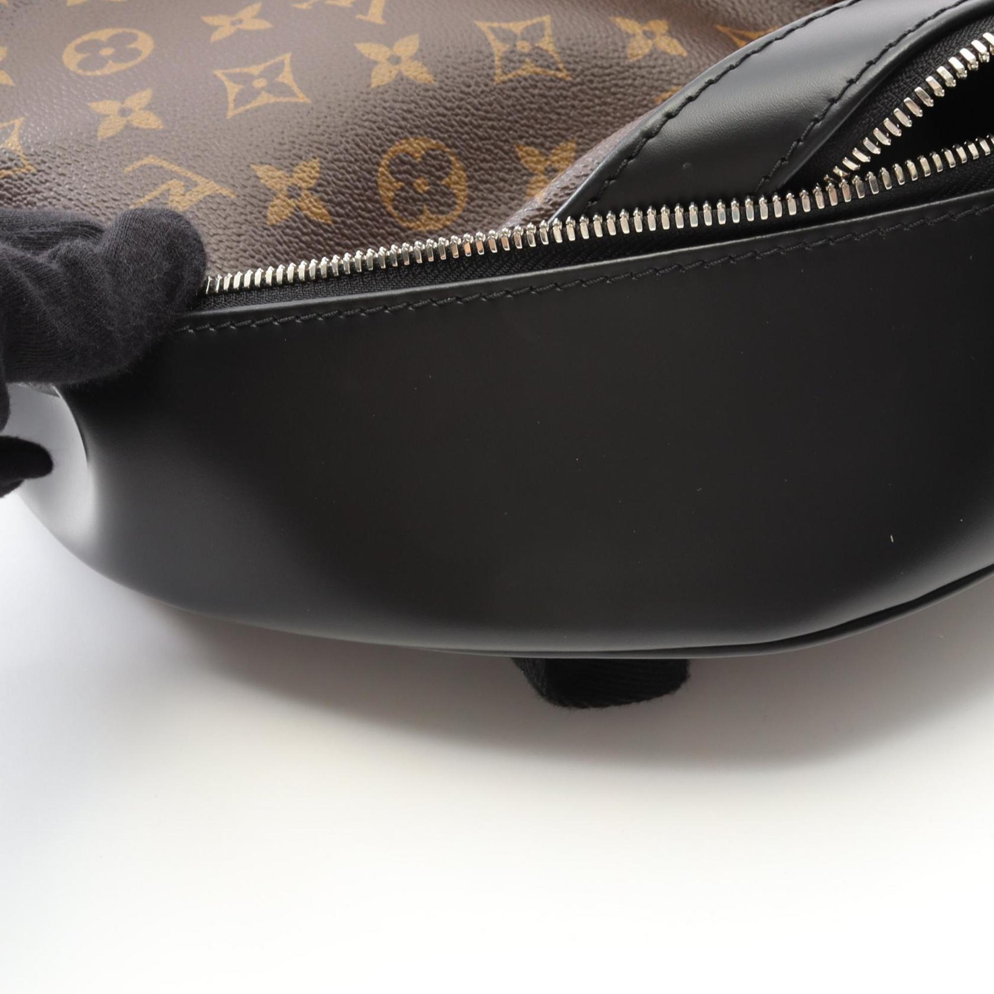 Louis Vuitton Black Brown Monogram Macassar Coated Canvas Monogram Pvc Leather Backpack
