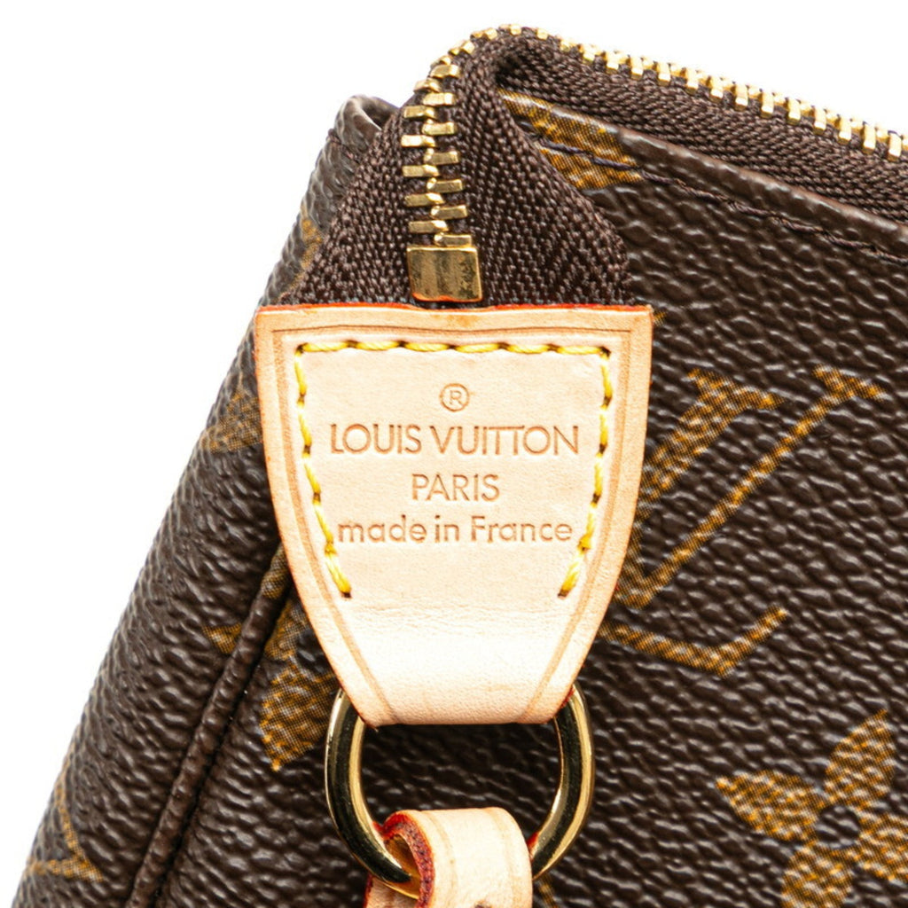 Louis Vuitton Brown Pvc Leather Handbag Pochette
