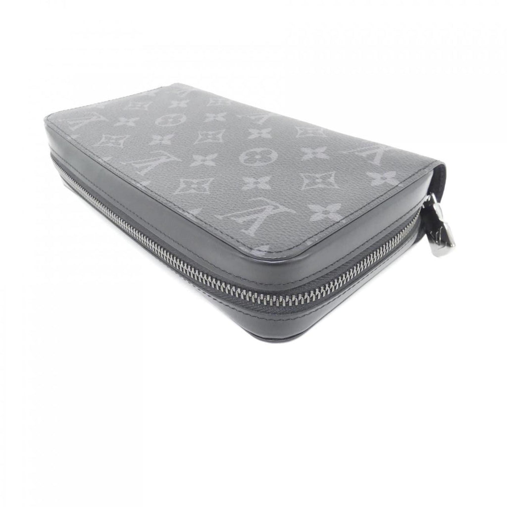 Louis Vuitton Black Coated Canvas Long Wallet