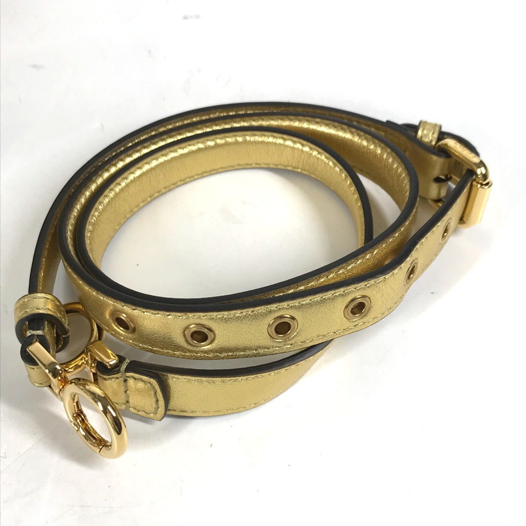 Fendi Gold Leather Handbag