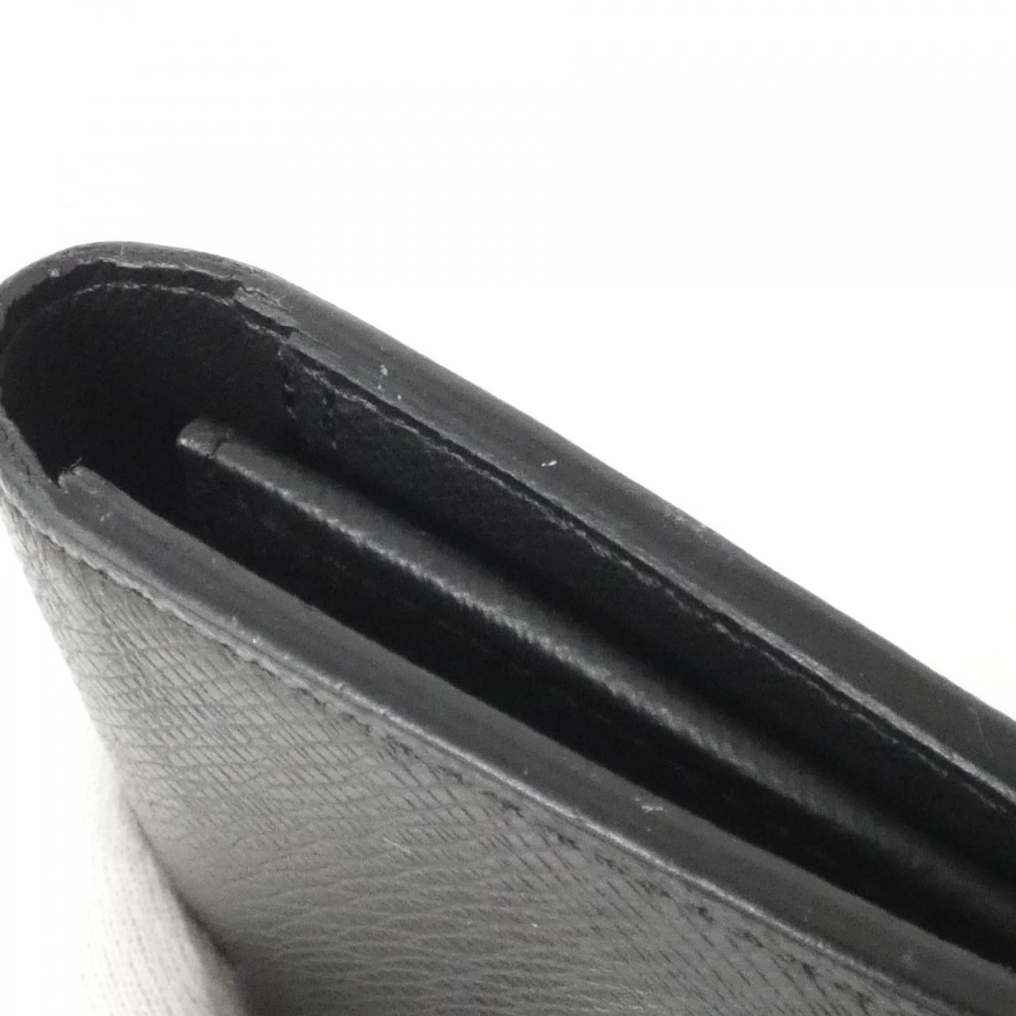 Louis Vuitton Black Leather Long Wallet