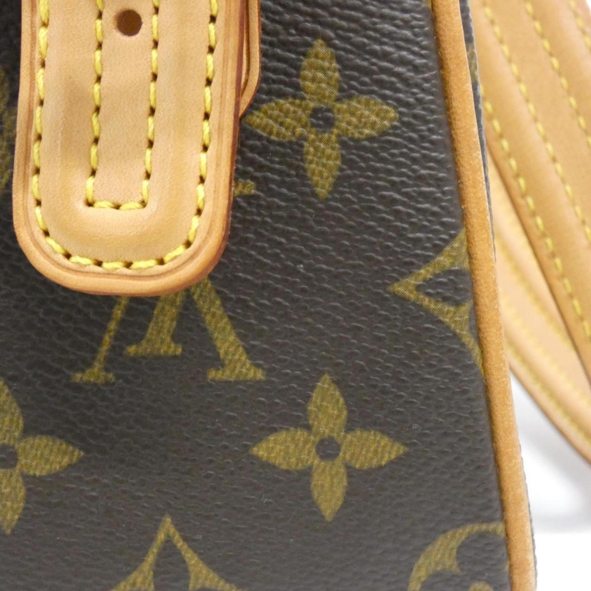 Louis Vuitton Marron Coated Canvas Shoulder Bag