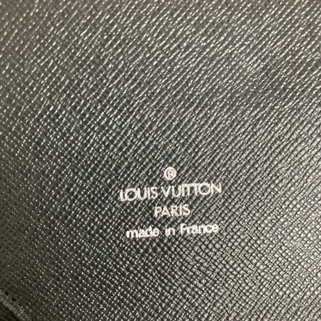 Louis Vuitton Ardoise Black Taiga Leather Long Wallet