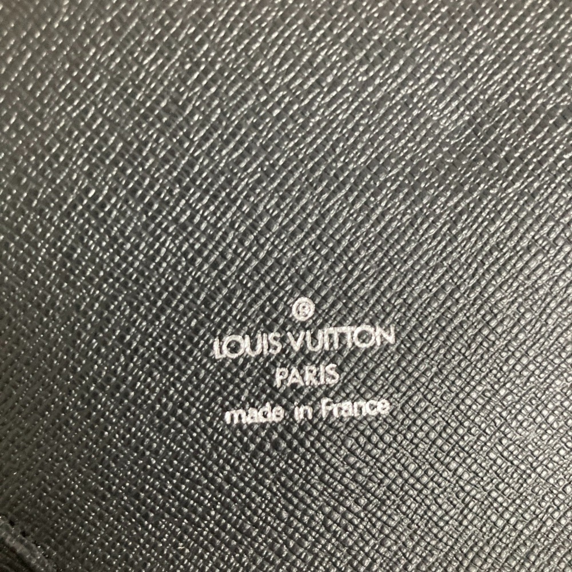 Louis Vuitton Ardoise Black Taiga Leather Long Wallet