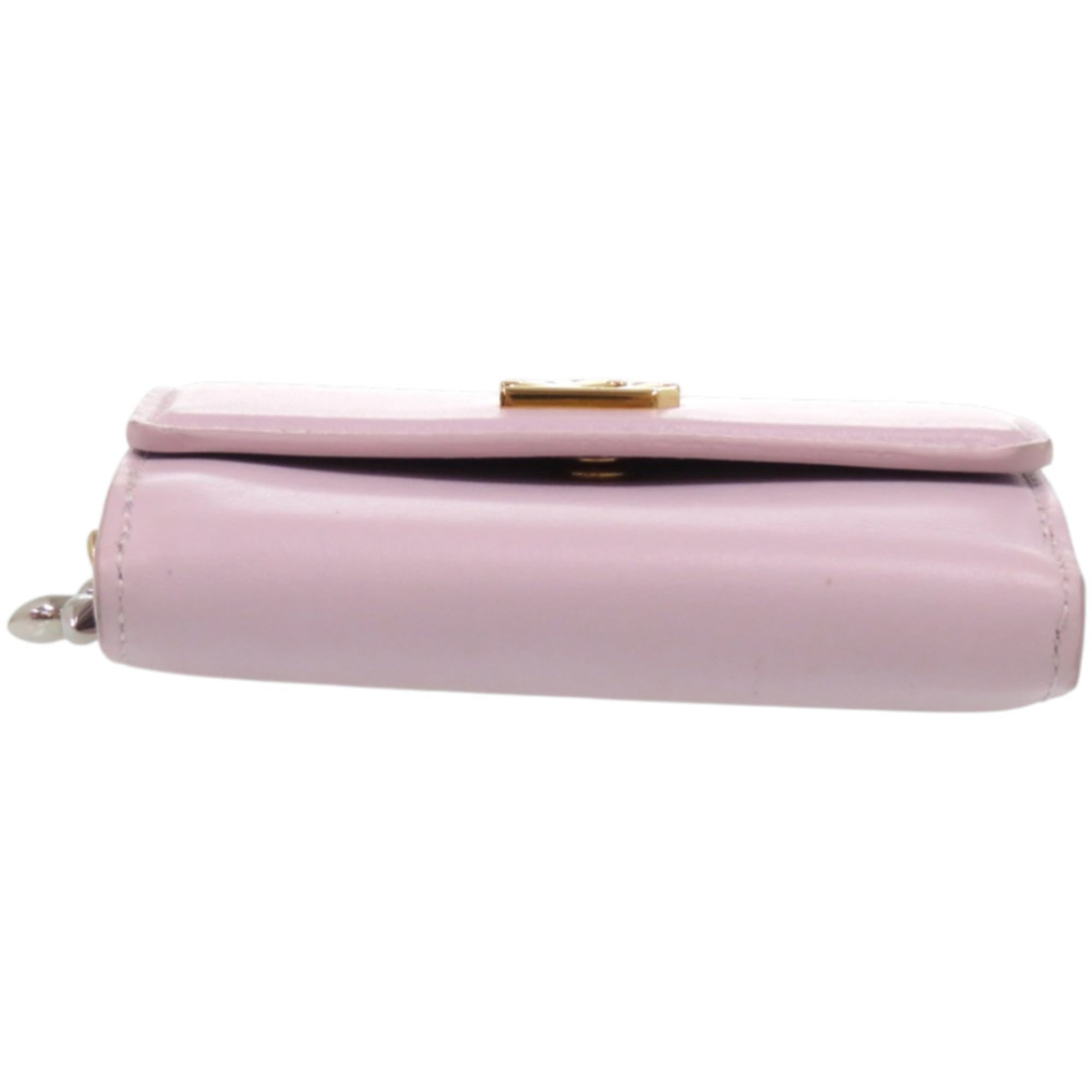Louis Vuitton Purple Leather Wallet (Tri-Fold)