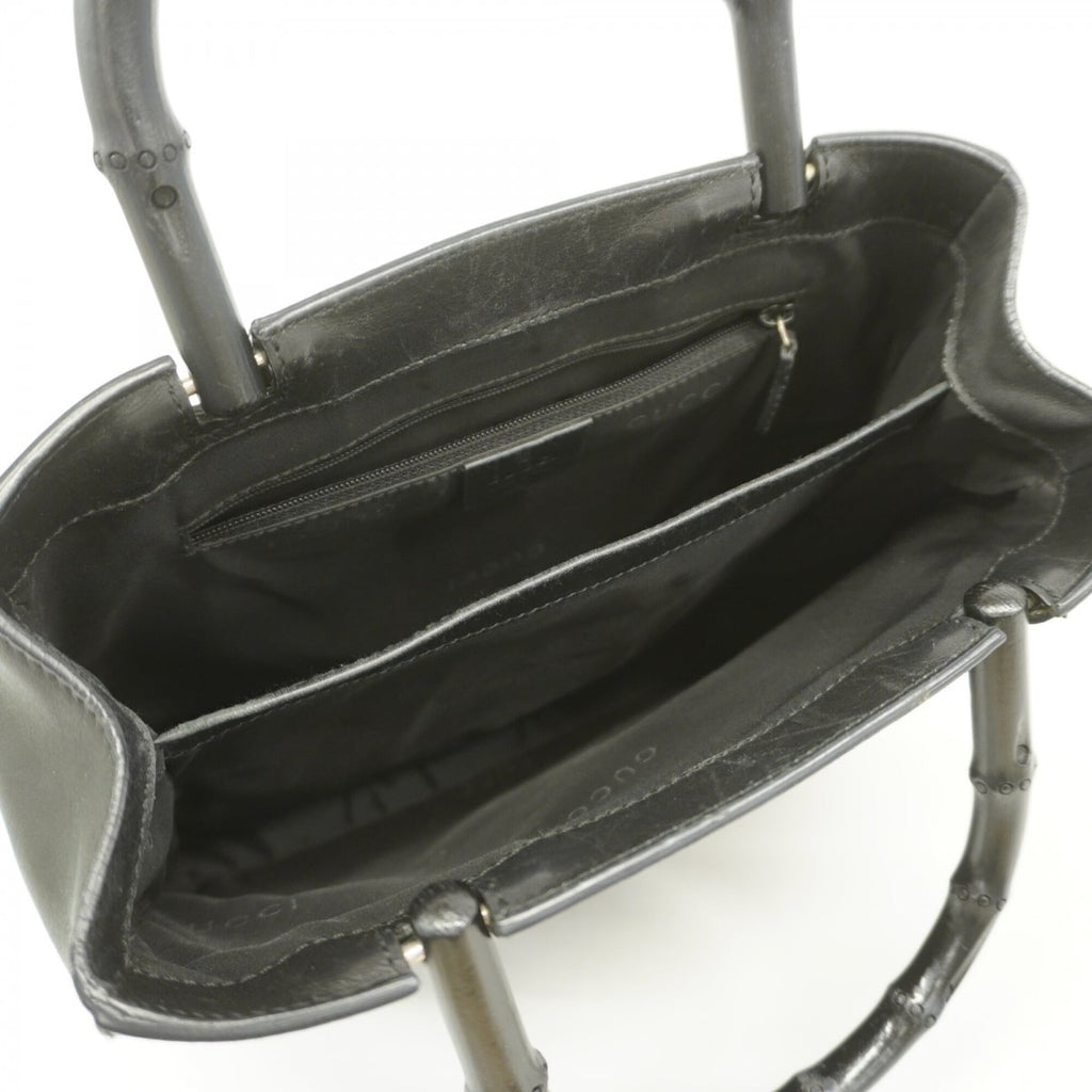 Gucci Black Leather Handbag (Pre-Owned)