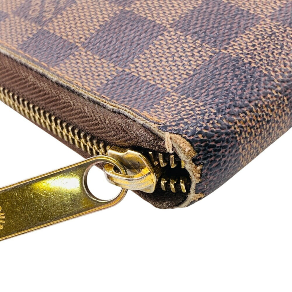 Louis Vuitton Brown Leather Long Wallet
