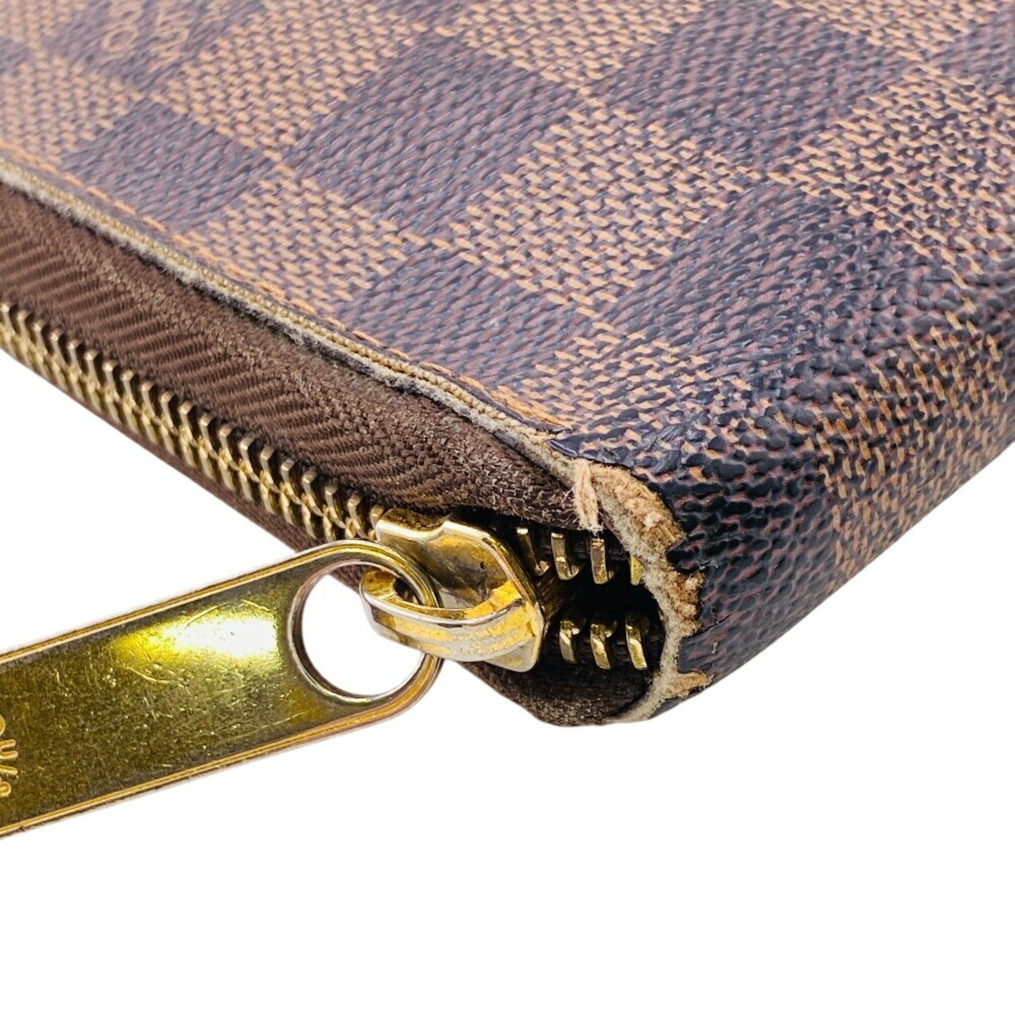 Louis Vuitton Brown Leather Long Wallet