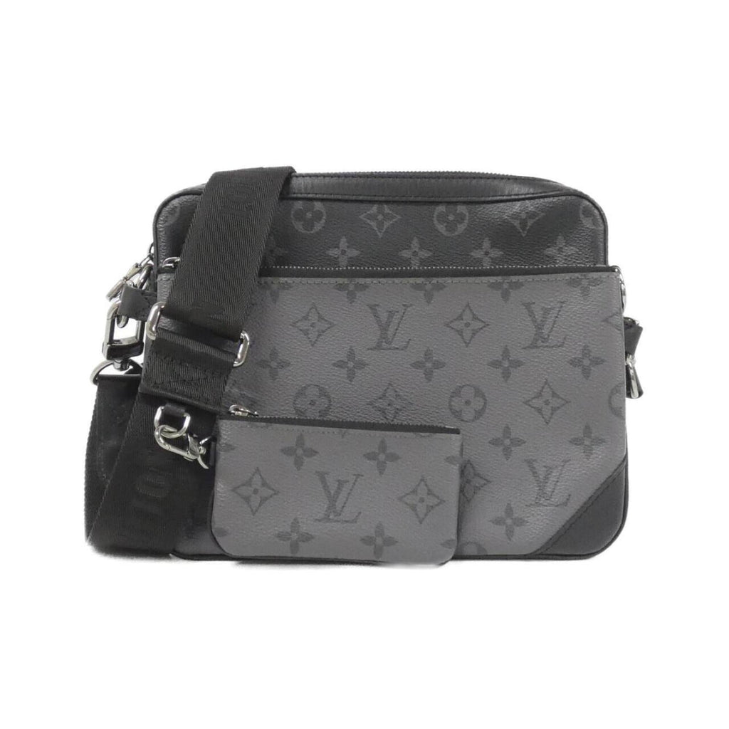 Louis Vuitton Black Gris Coated Canvas Shoulder Bag