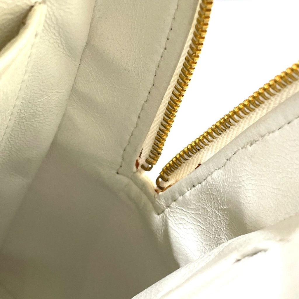 Chanel White Cotton Handbag